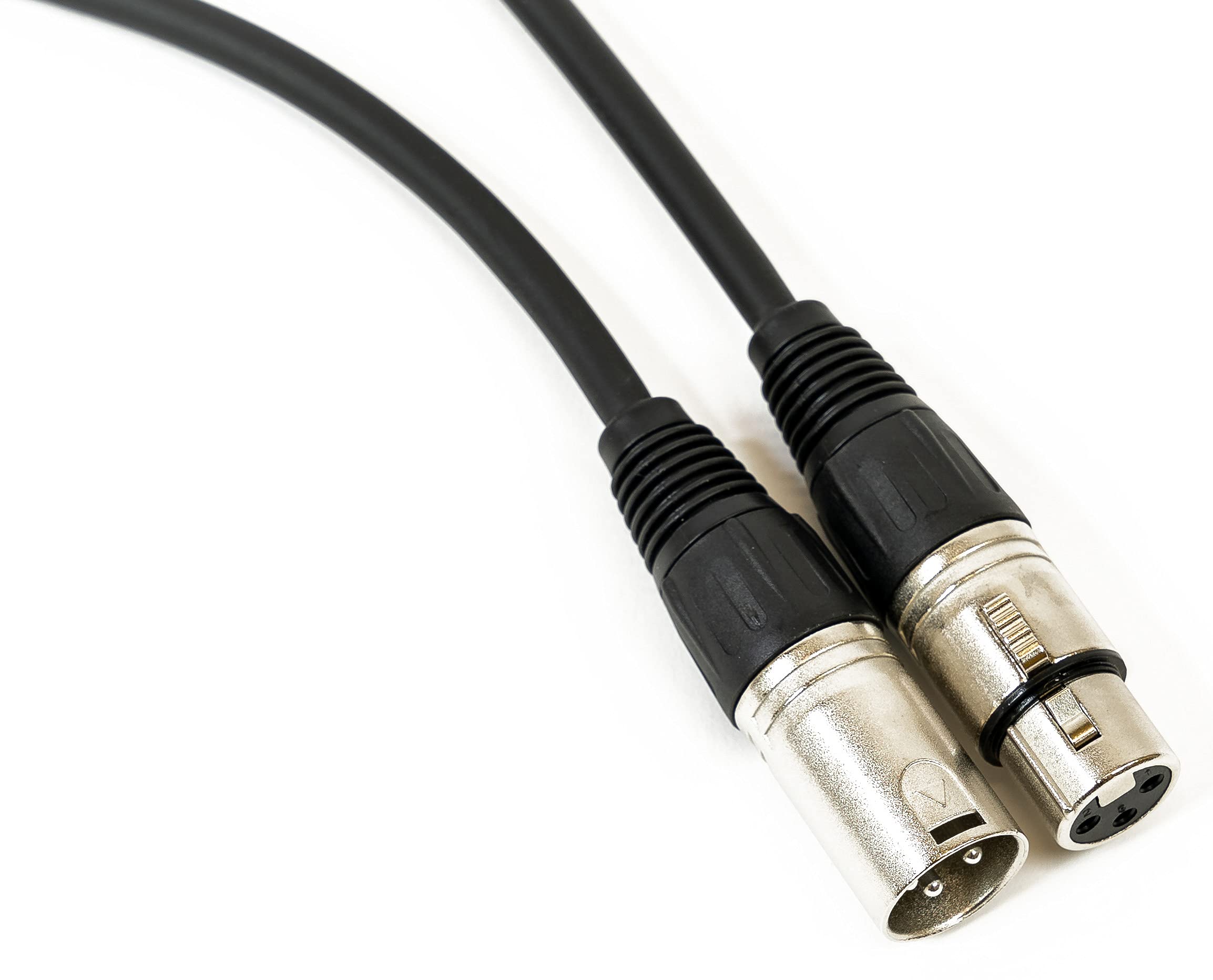 Gearlux 3.2-Foot 3-Pin Male-to-Female DMX Cable - 10 Pack