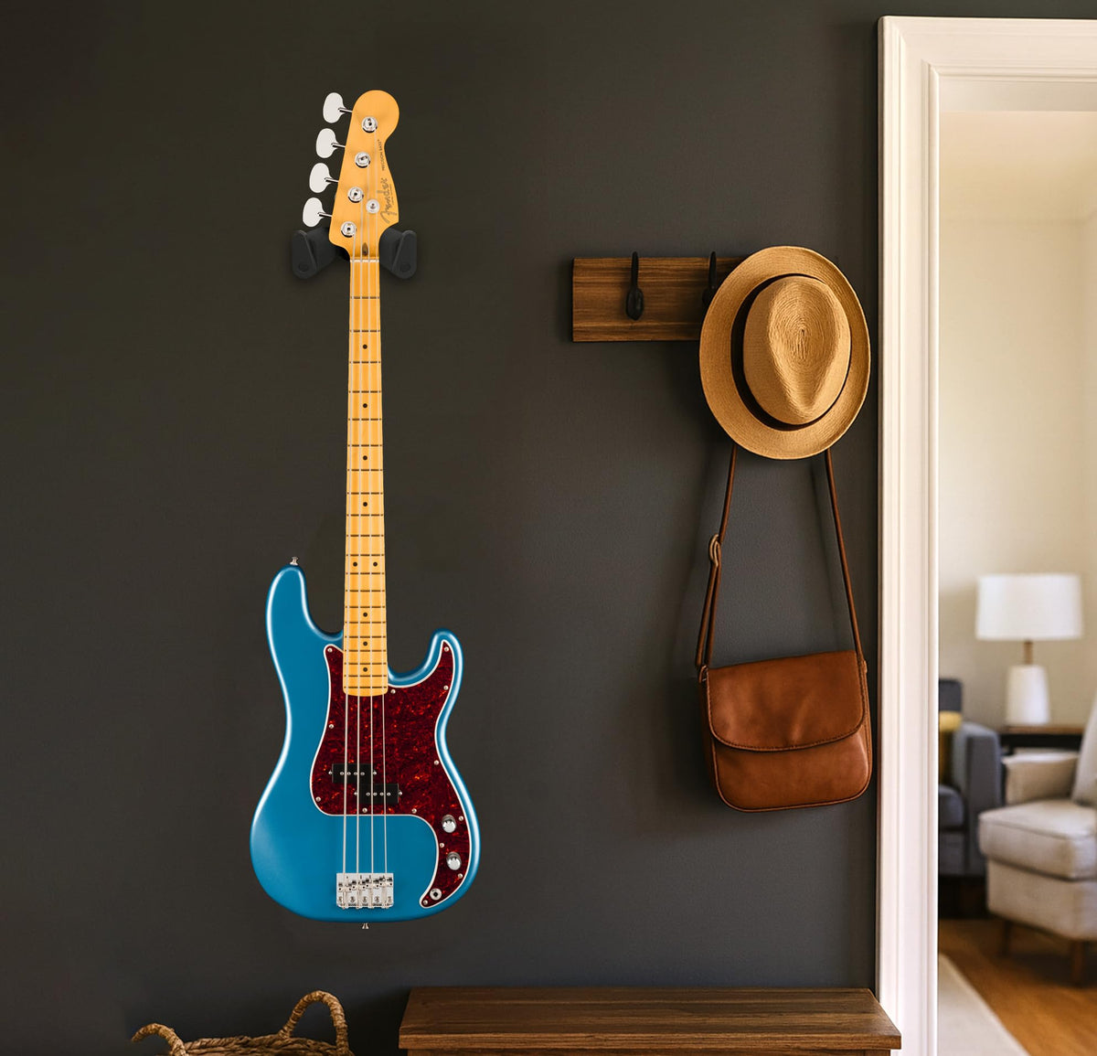 Fender American Professional Classic Precision Bass - Faded Lake Placid Blue w/ Cleaning Kit