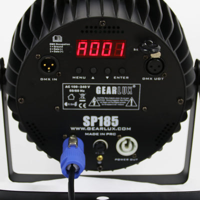 Gearlux SP185 18-LED 12-Watt RGBW+UV Five-in-One LED PAR Stage Light