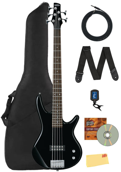 Ibanez GSR105EX SR Gio 5-String Bass Guitar - Black w/ Gig Bag