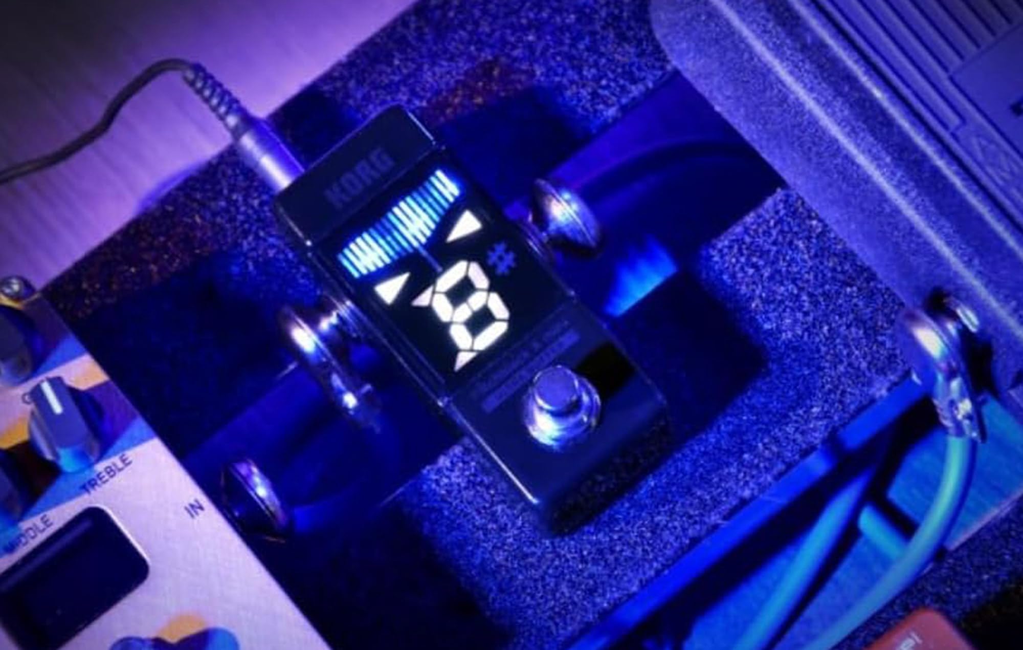 Korg Pitchblack X Mini Chromatic Pedal Tuner w/ Power Supply