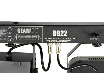 Gearlux 4-in-1 LED Party Bar Derby Light 2 X 6PCS 8-Watt RGBW Bright LEDs and 2 X 2PCS 10-Watt Warm LEDs