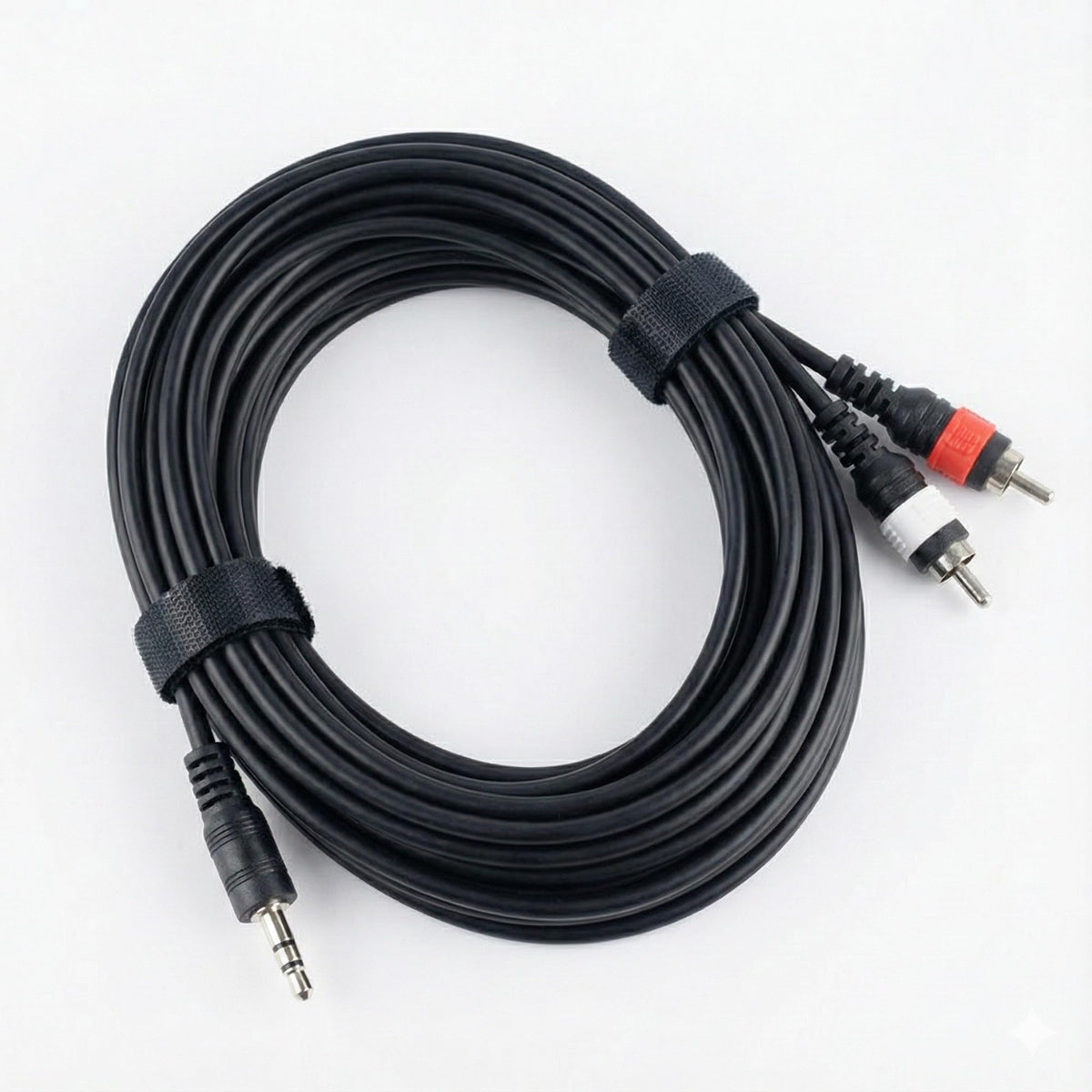 Gearlux 10-Foot TRS-to-Dual-RCA Stereo Breakout Cable - 2 Pack