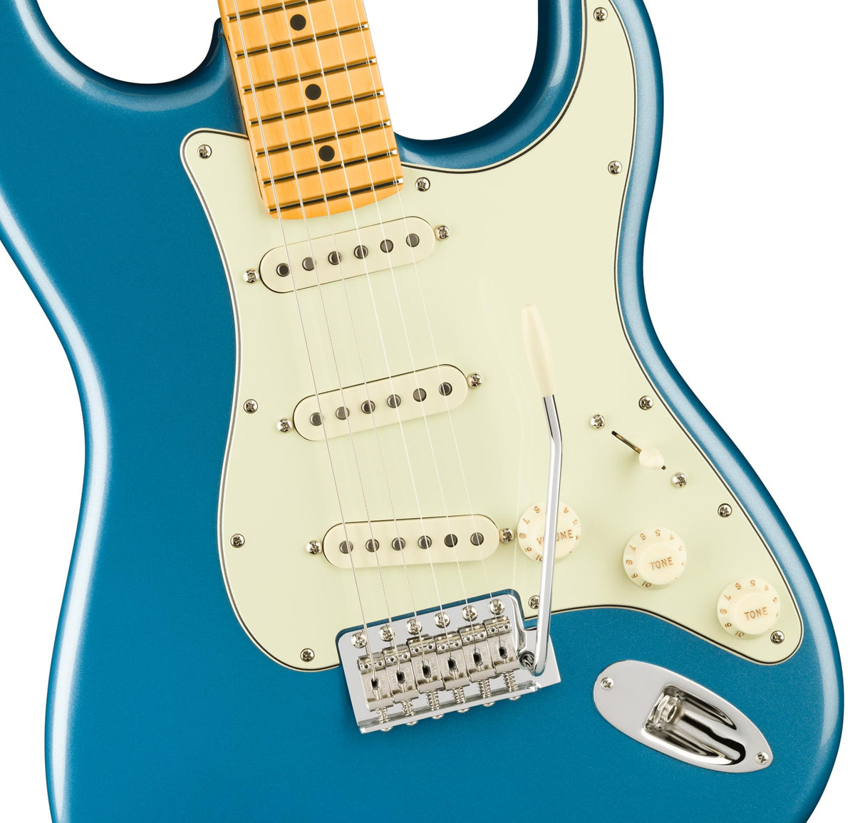 Fender American Professional Classic Stratocaster - Faded Lake Placid Blue w/ Cleaning Kit