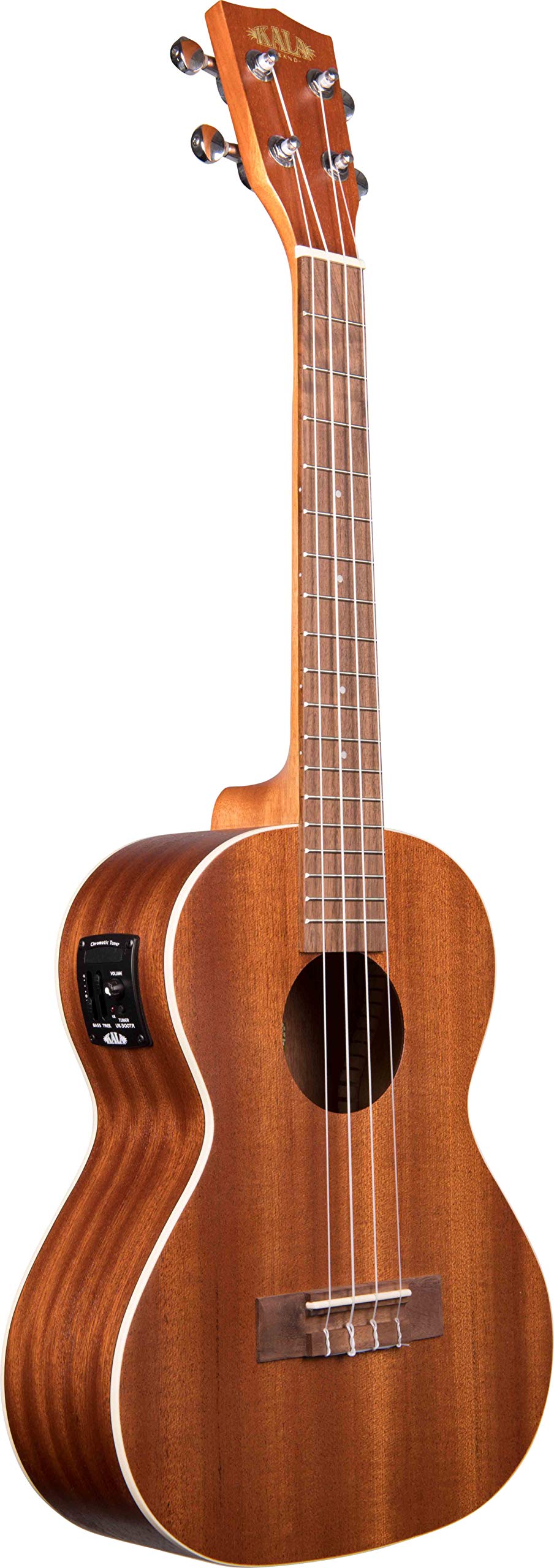 Kala KA-TE Satin Mahogany Tenor Acoustic-Electric Ukulele w/ Hard Case
