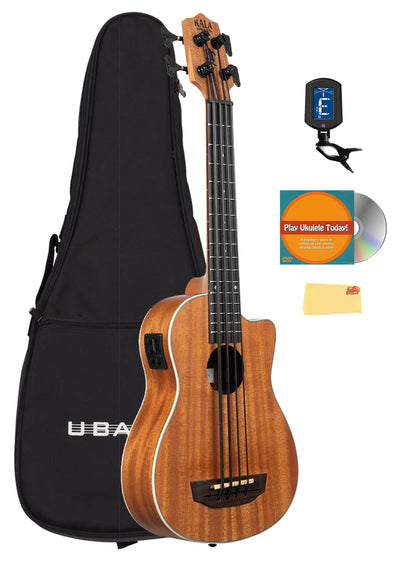 Kala UBASS-SCOUT-FS Scout Acoustic-Electric U-Bass Ukulele Bass w/ Gig Bag