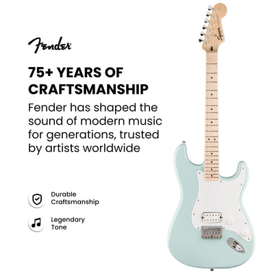 Fender Squier Sonic Stratocaster HT H - Sonic Blue w/ Amplifier