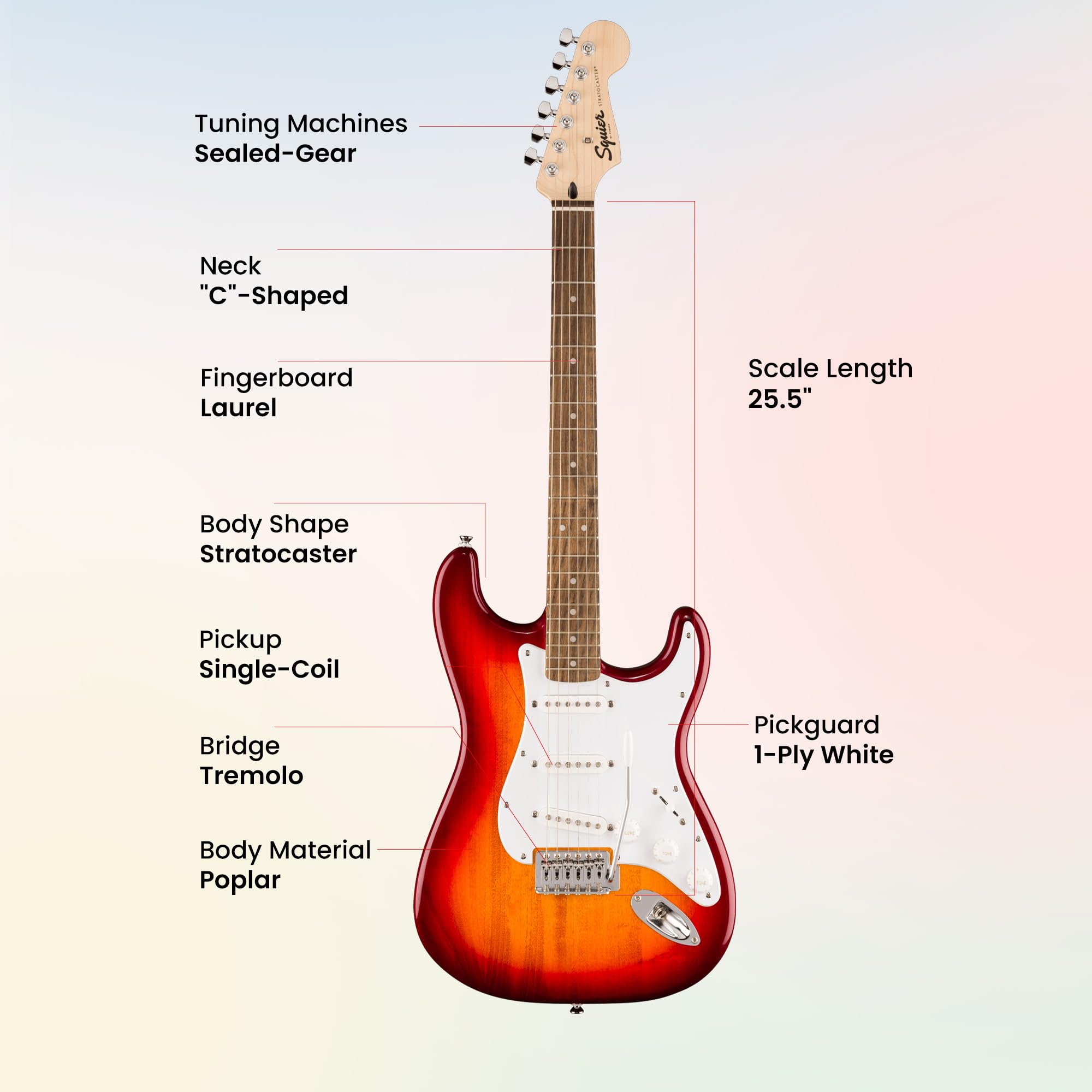 Fender Squier Sonic Stratocaster - Sienna Sunburst w/ Amplifier