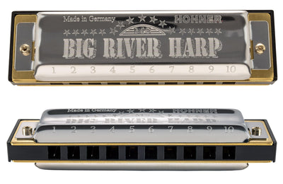Hohner Big River Harp MS Harmonica - Key of G w/ Instructional Manual