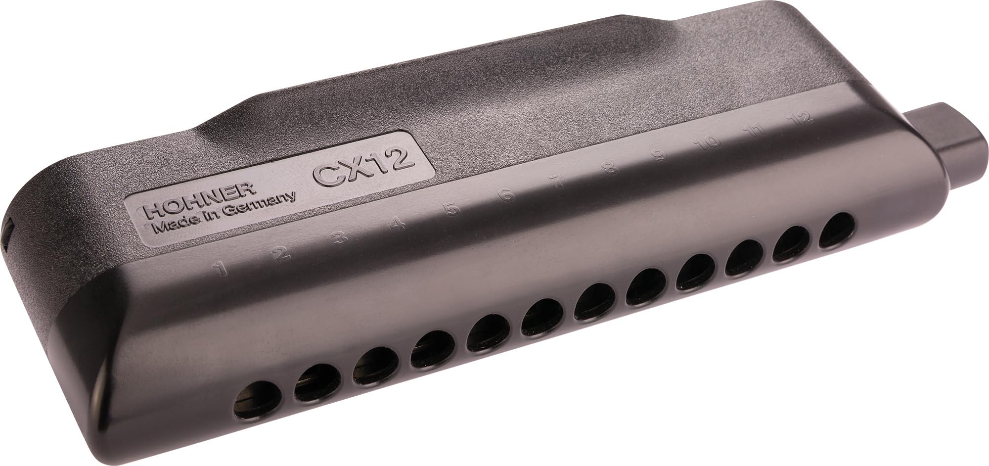 Hohner CX-12 Black Harmonica - Key of A w/ Key Stickers