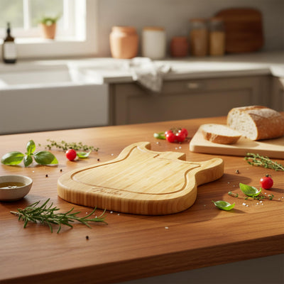 Fender Stratocaster Cutting Board w/ Picks