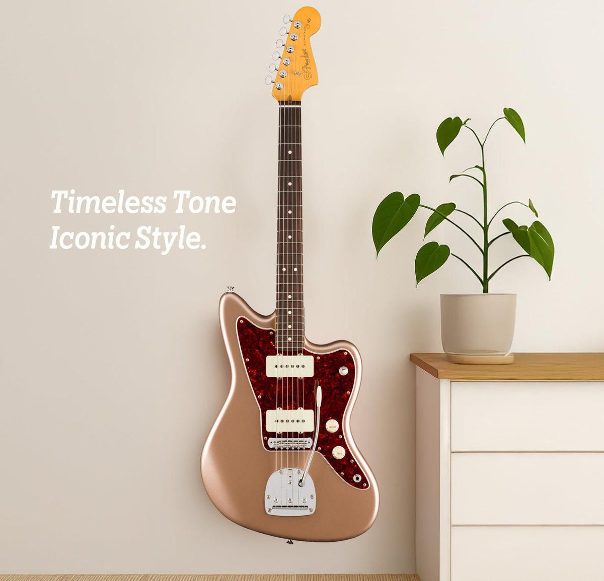 Fender American Professional Classic Jazzmaster - Faded Firemist Gold w/ Guitar Cleaning Kit