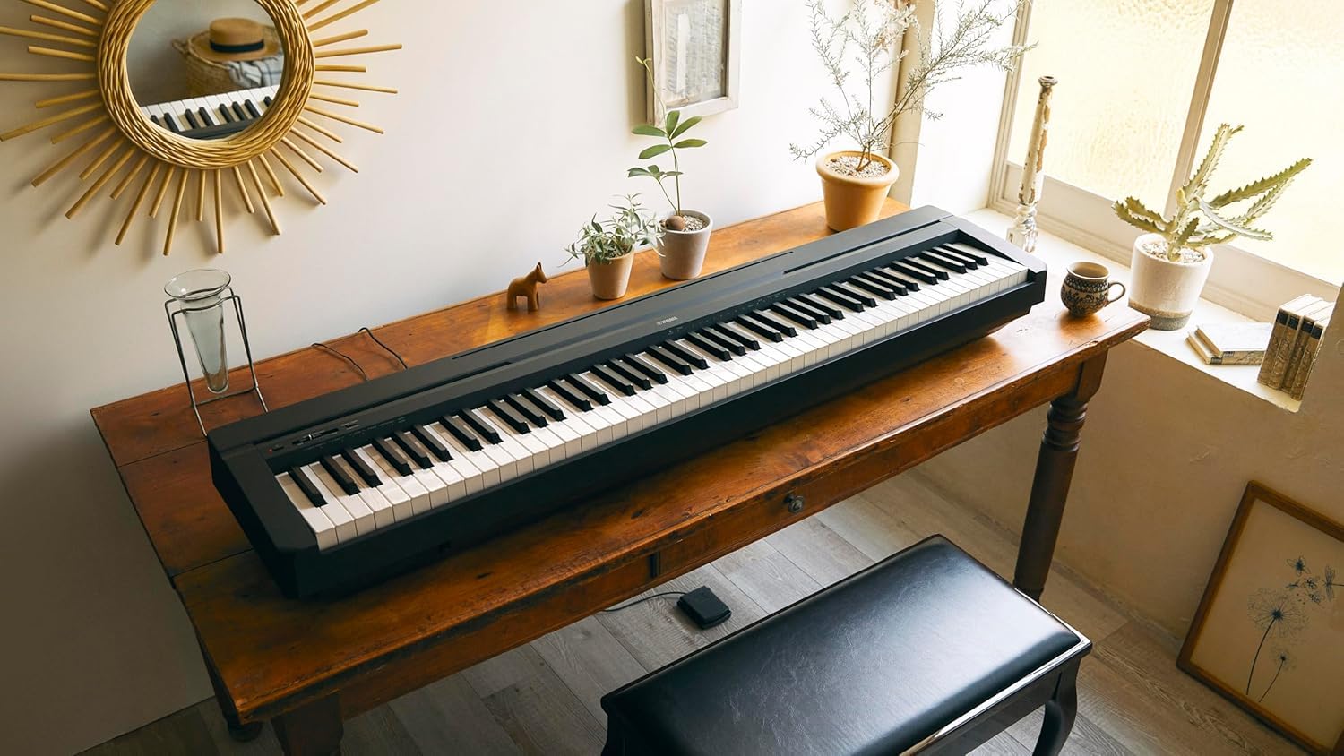 Yamaha P-45 Digital Piano - Black