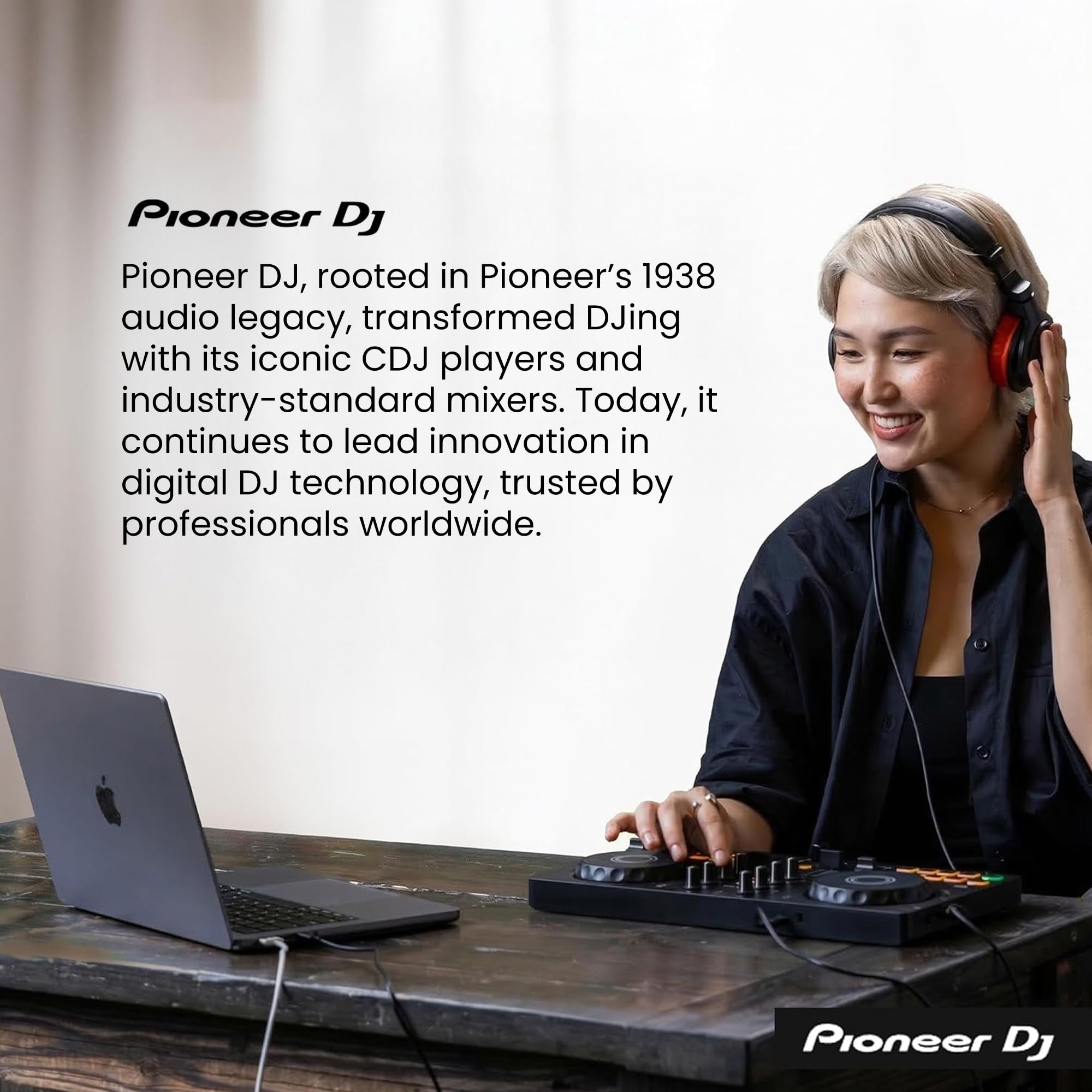 Pioneer DJ FLX4 2-Channel DJ Controller - Black w/ Gator Case