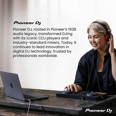 Pioneer DJ FLX4 2-Channel DJ Controller - Black w/ Gator Case