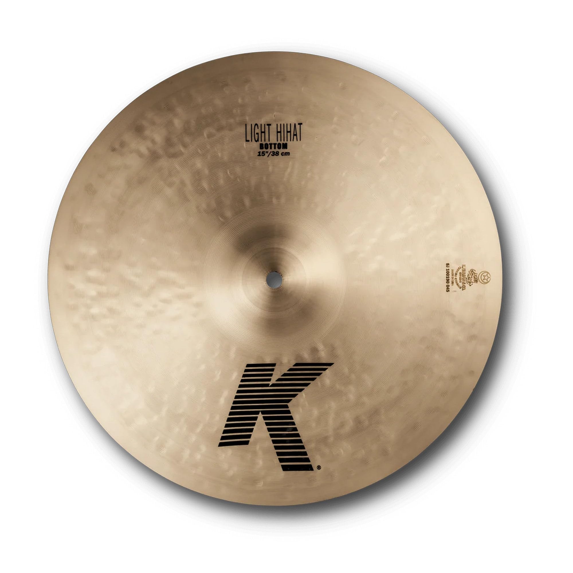 Zildjian K0923 15" K Light Hi-Hats Cymbals - Pair w/ Drumstick Bag