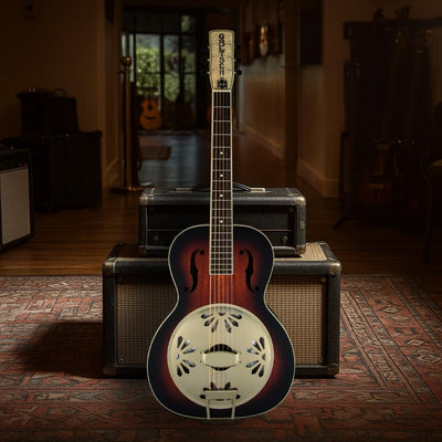 Gretsch G9240 Alligator Biscuit Round-Neck Acoustic Resonator Guitar - 2-Color Sunburst w/ Strap