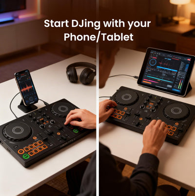 Pioneer DJ AlphaTheta DDJ-FLX2 Compact 2-Channel DJ Controller w/ Carrying Case