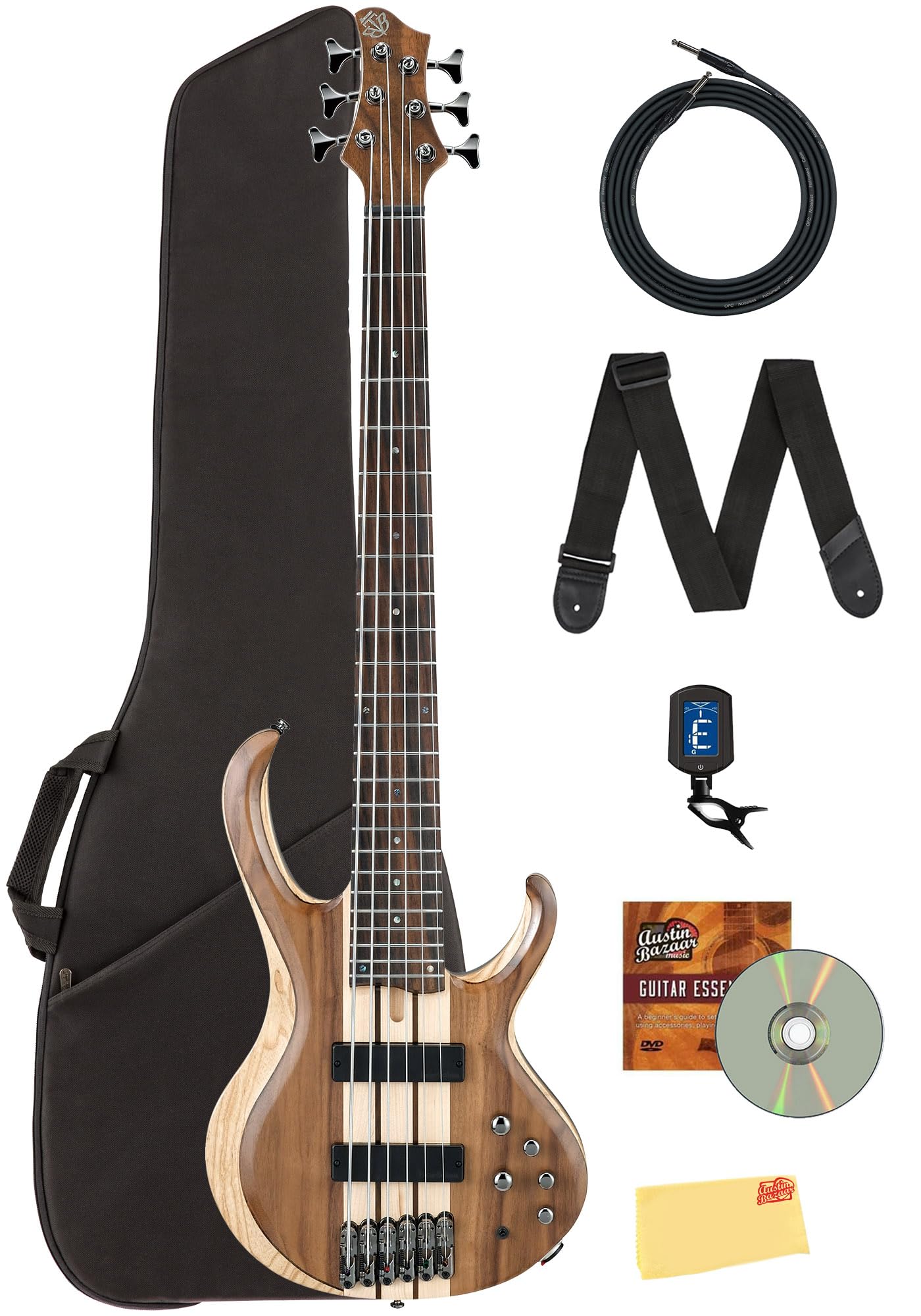 Ibanez BTB746 BTB Standard 6-String Bass Guitar - Natural Low Gloss w/ Gig Bag