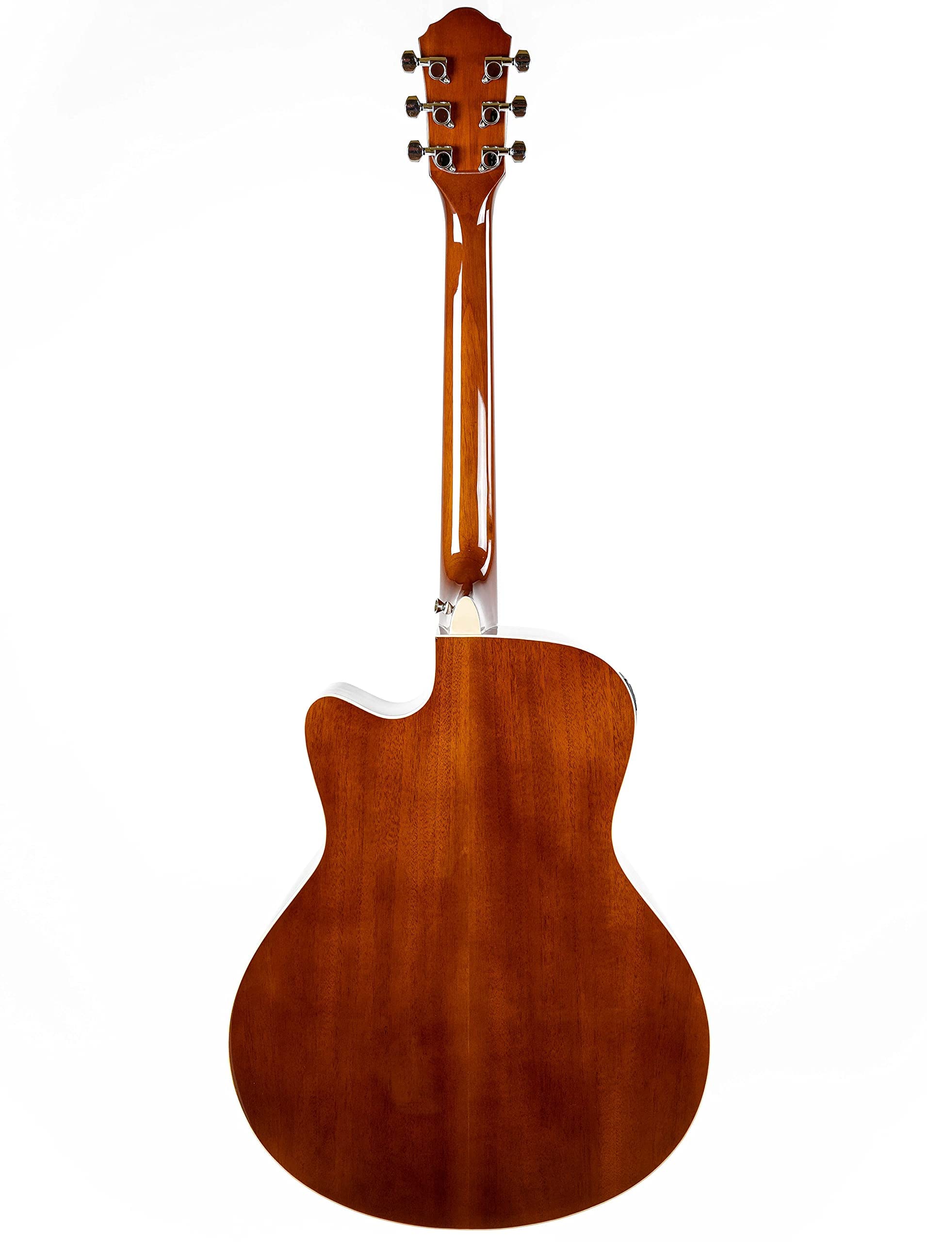 Oscar Schmidt OA10CE Mini Auditorium Acoustic-Electric Guitar - Spalted Maple