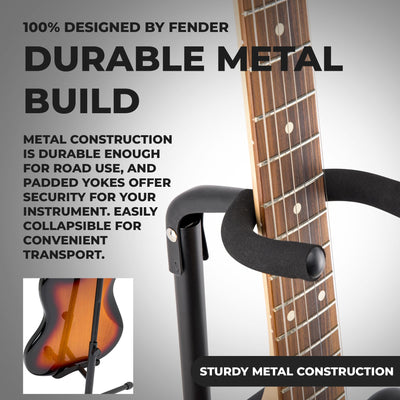 Fender Adjustable Folding Guitar Stand - Black