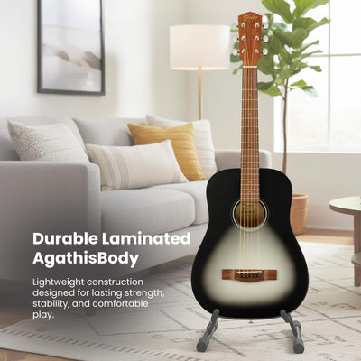 Fender FA-15 3/4-Scale Kids Steel String Acoustic Guitar - Moonlight Burst w/ Gig Bag
