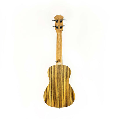 Barcelona Zebra Wood Concert Ukulele w/ Gig Bag