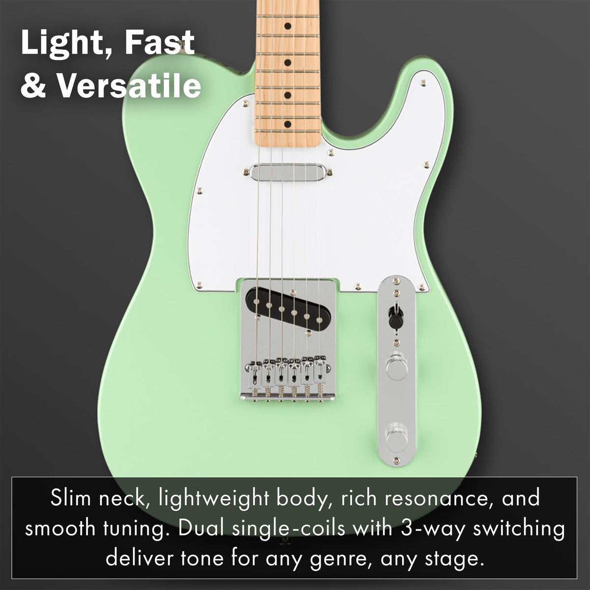 Fender Squier Affinity Telecaster - Surf Green w/ Frontman 10G Amplifier