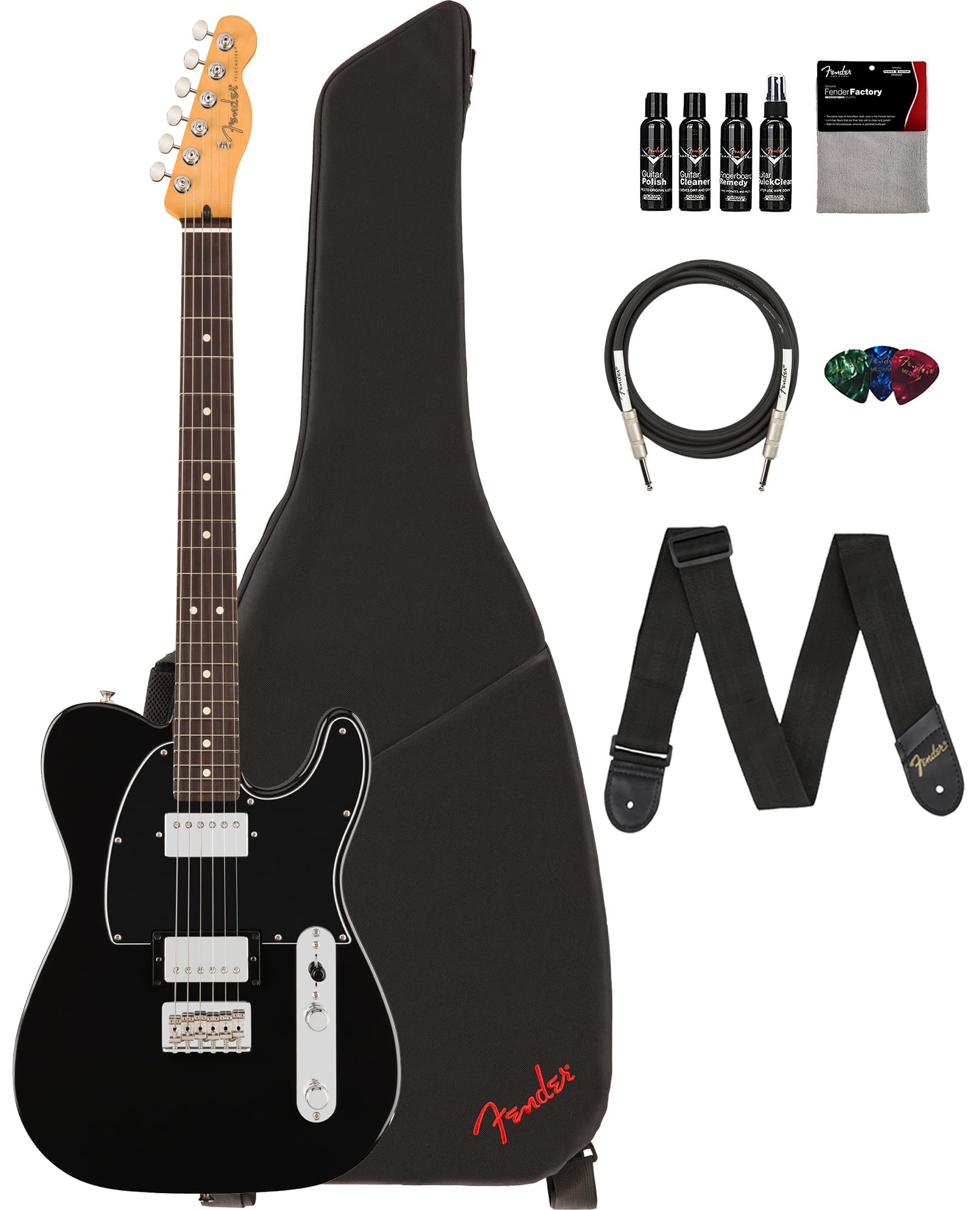 Fender Player II Telecaster HH - Black w/ Cleaning Kit