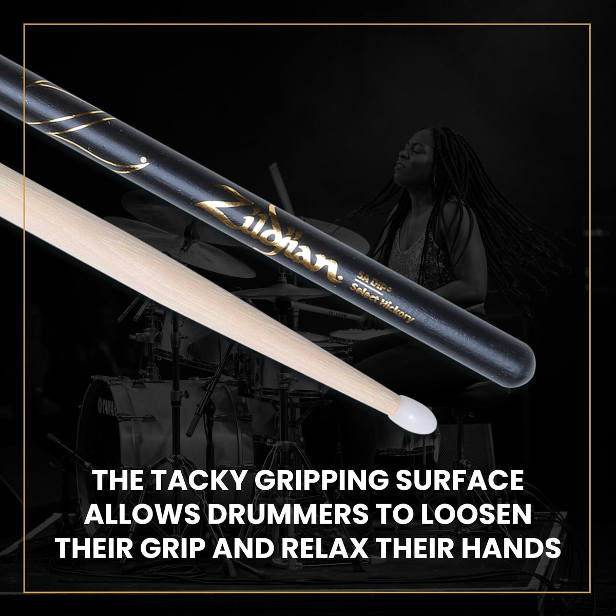 Zildjian 5A Nylon Black DIP Drumsticks