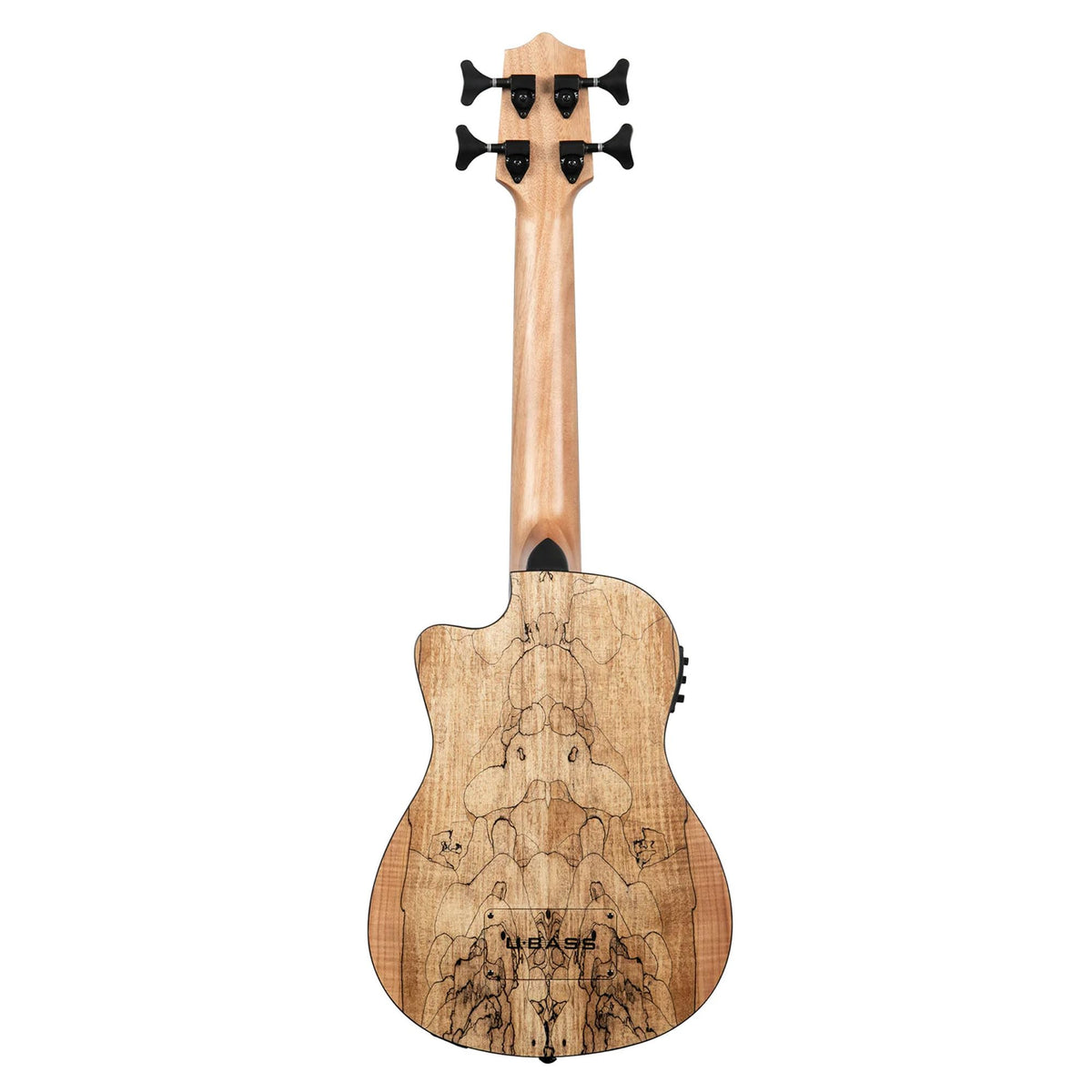 Kala UBASS-SP-MAPL-FS Spalted Maple Fretted Acoustic-Electric U-Bass