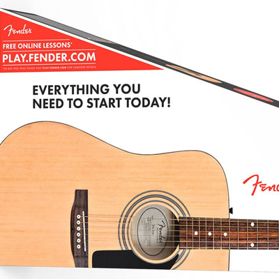 Fender FA-115 Dreadnought Acoustic Guitar - Natural w/ Hard Case