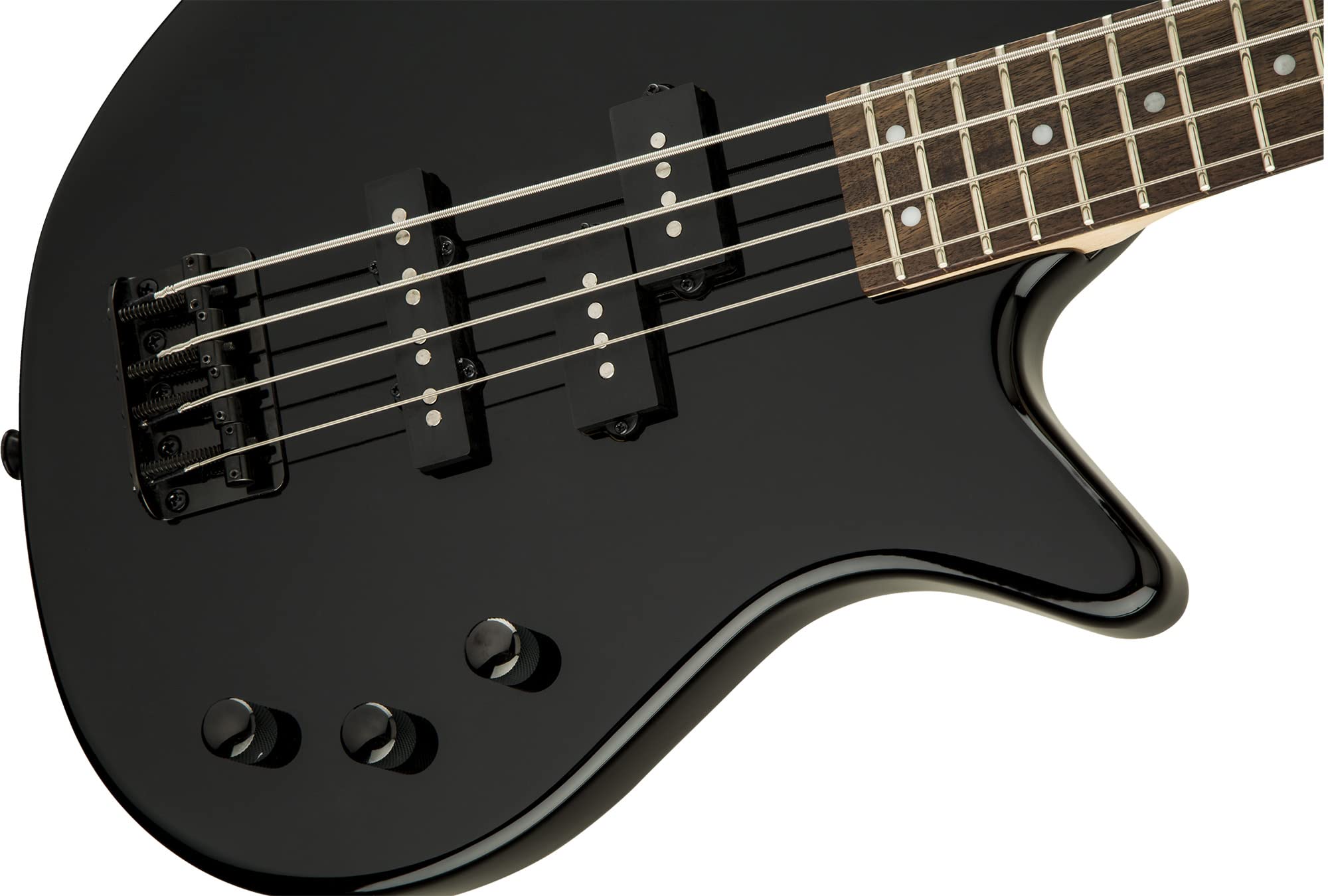 Jackson JS Series Spectra Bass JS2 Bass Guitar - Gloss Black w/ Instrument Cable