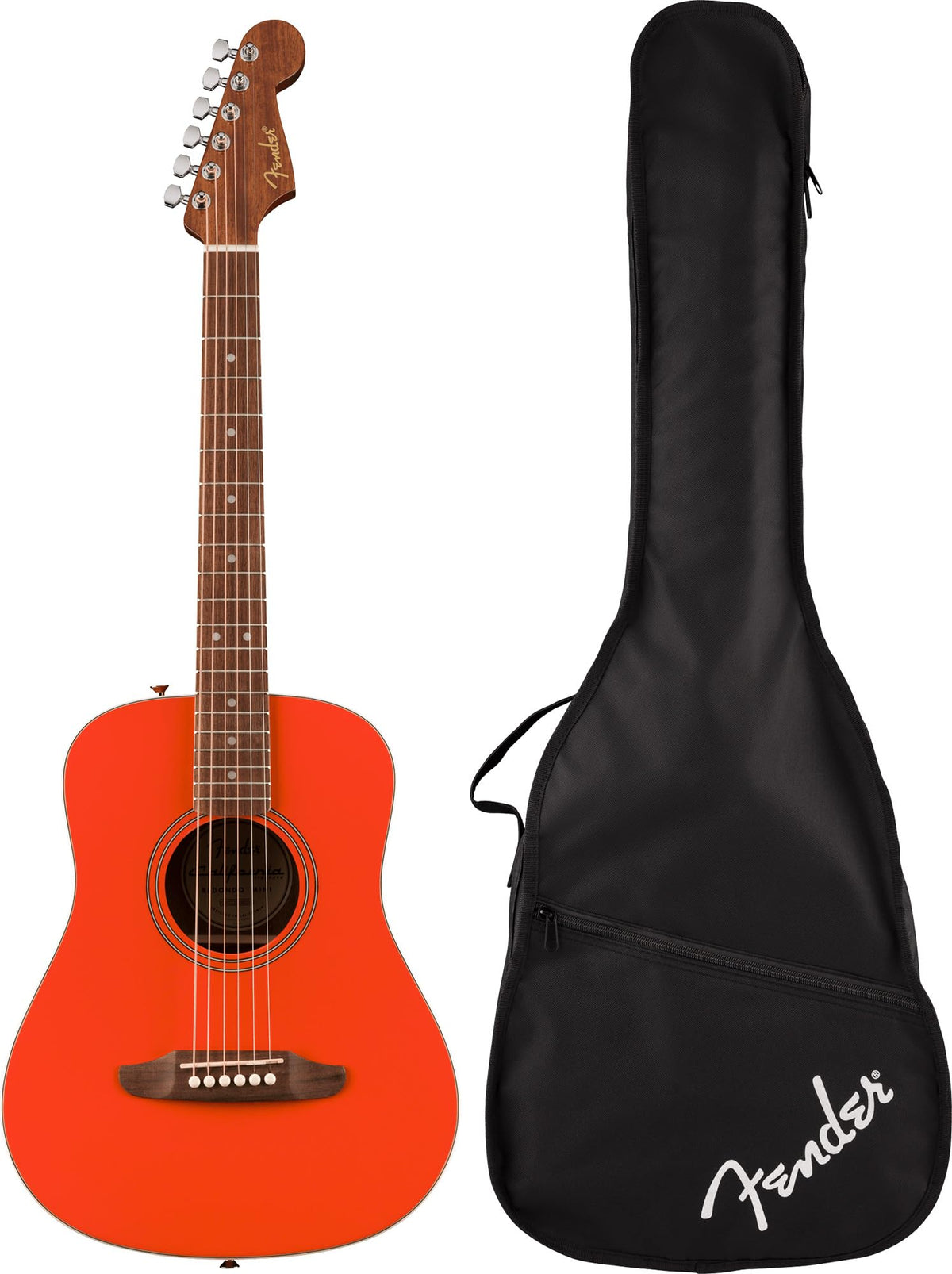 Fender California Standard Redondo Mini 3/4-Size Kids Acoustic Guitar - Fiesta Red