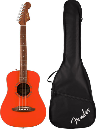Fender California Standard Redondo Mini 3/4-Size Kids Acoustic Guitar - Fiesta Red