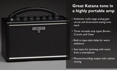 Boss Katana Mini Guitar Combo Amplifier w/ Power Supply