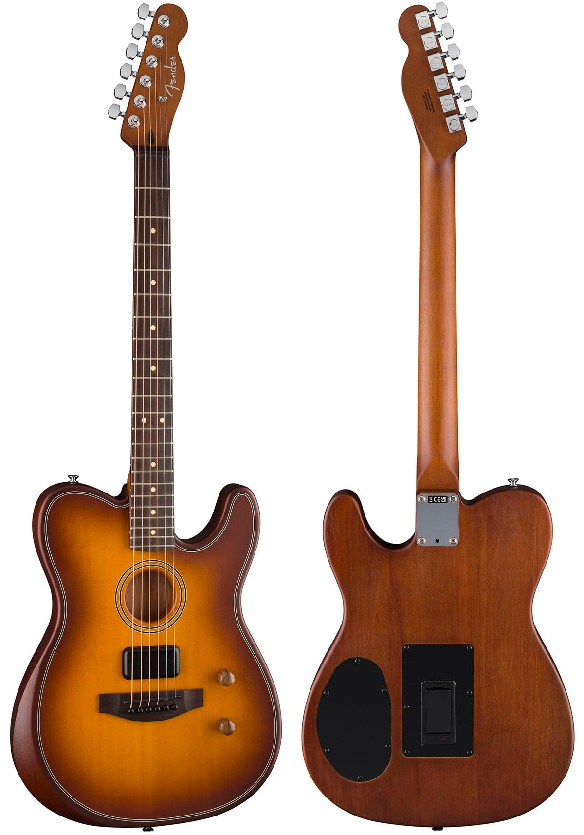 Fender Acoustasonic Standard Telecaster - Honey Burst w/ Cleaning Kit