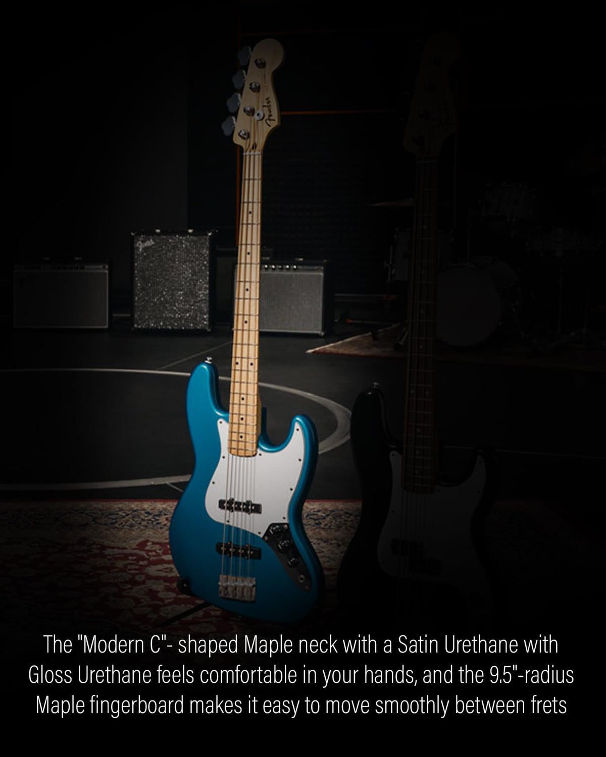 Fender Standard Jazz Bass - Black w/ Guitar Cleaning Kit