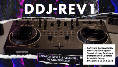 Pioneer DJ DDJ-REV1 Scratch-Style 2-Channel DJ Controller w/ Case
