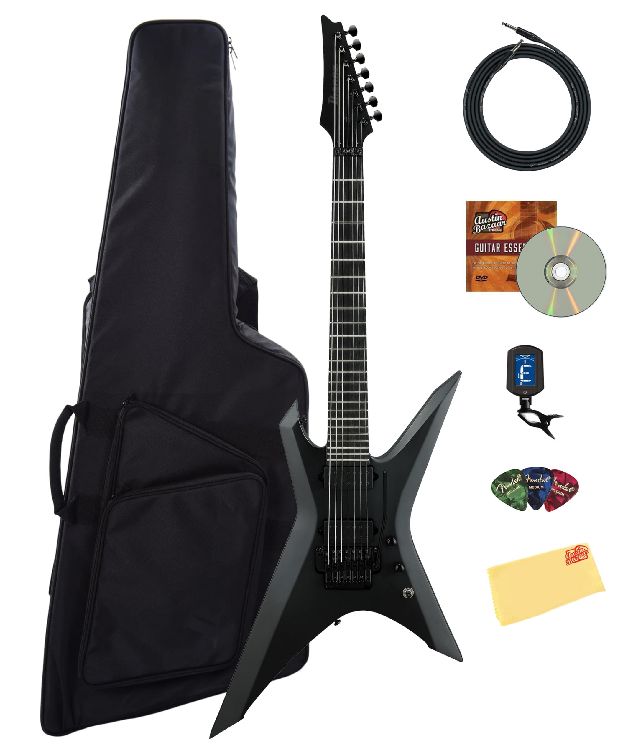 Ibanez XPTB720 X Iron Label 7-String Electric Guitar - Black Flat w/ Gig Bag
