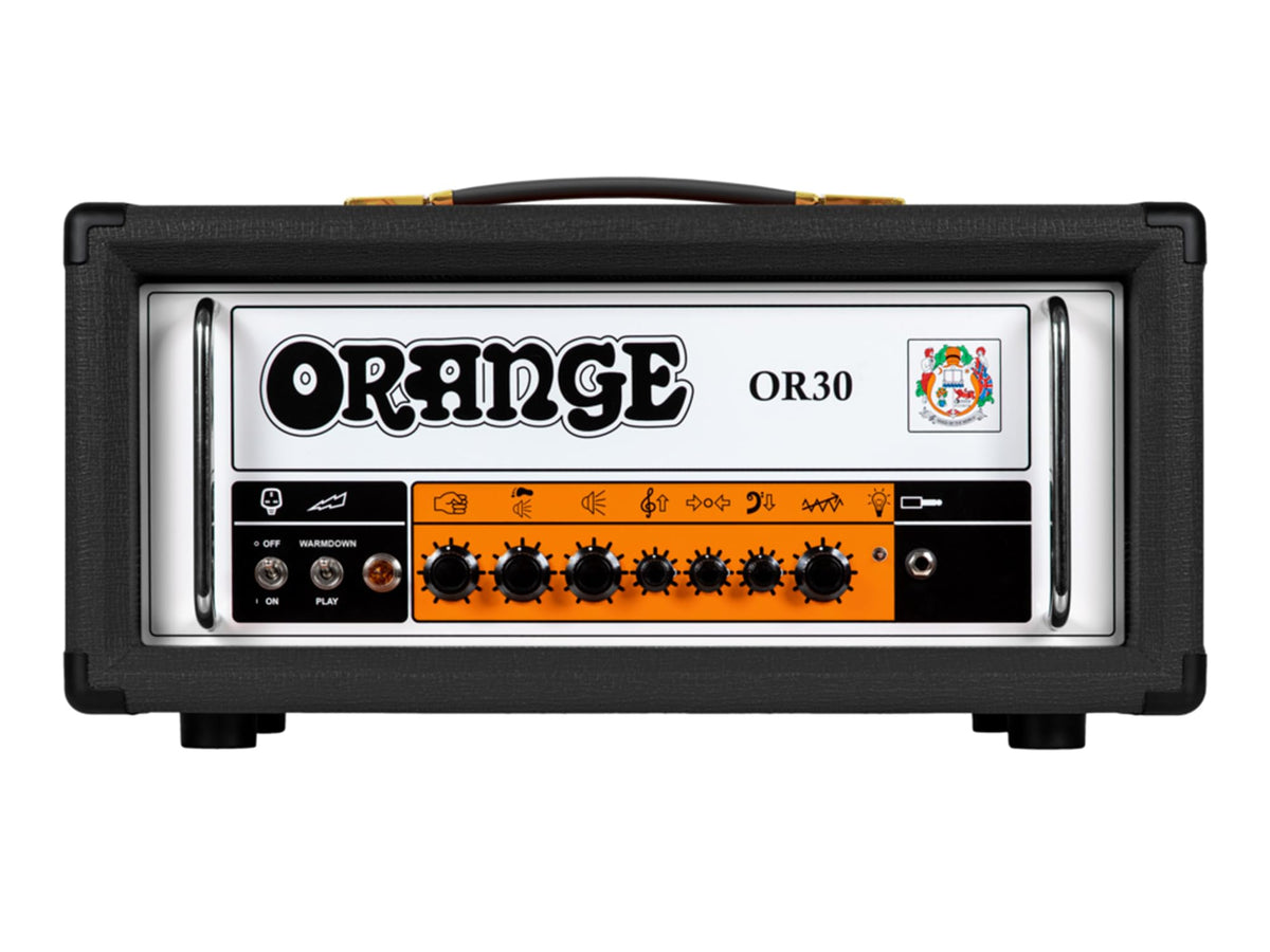 Orange OR30 Guitar Amplifier Head - Black w/ Instrument Cable