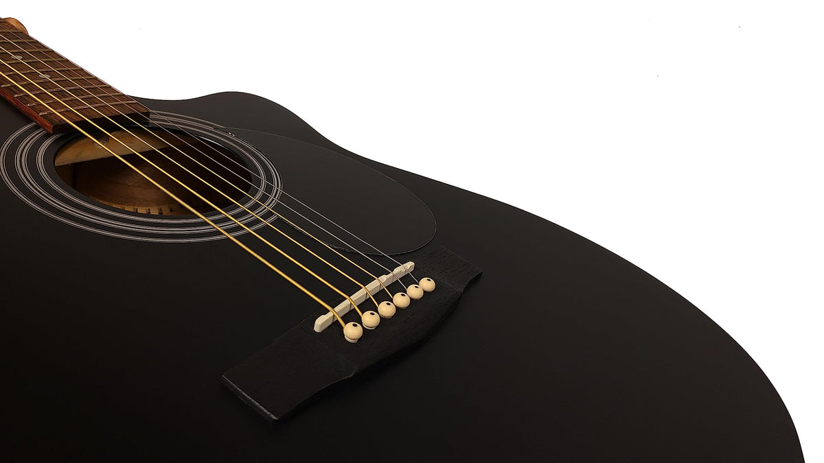 Berkeley ELEMENTARY-EQ-BKS Concert Cutaway Acoustic-Electric Guitar