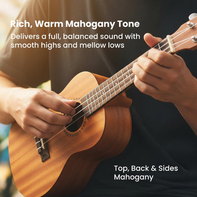 Kala KA-15C Satin Mahogany Concert Ukulele w/ Hard Case