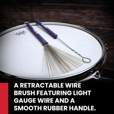 Vic Firth HB Heritage Brush - Rubber Handle