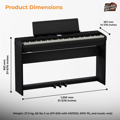 Roland FP-E50 88-Key Digital Piano w/ KSFE-50 Stand