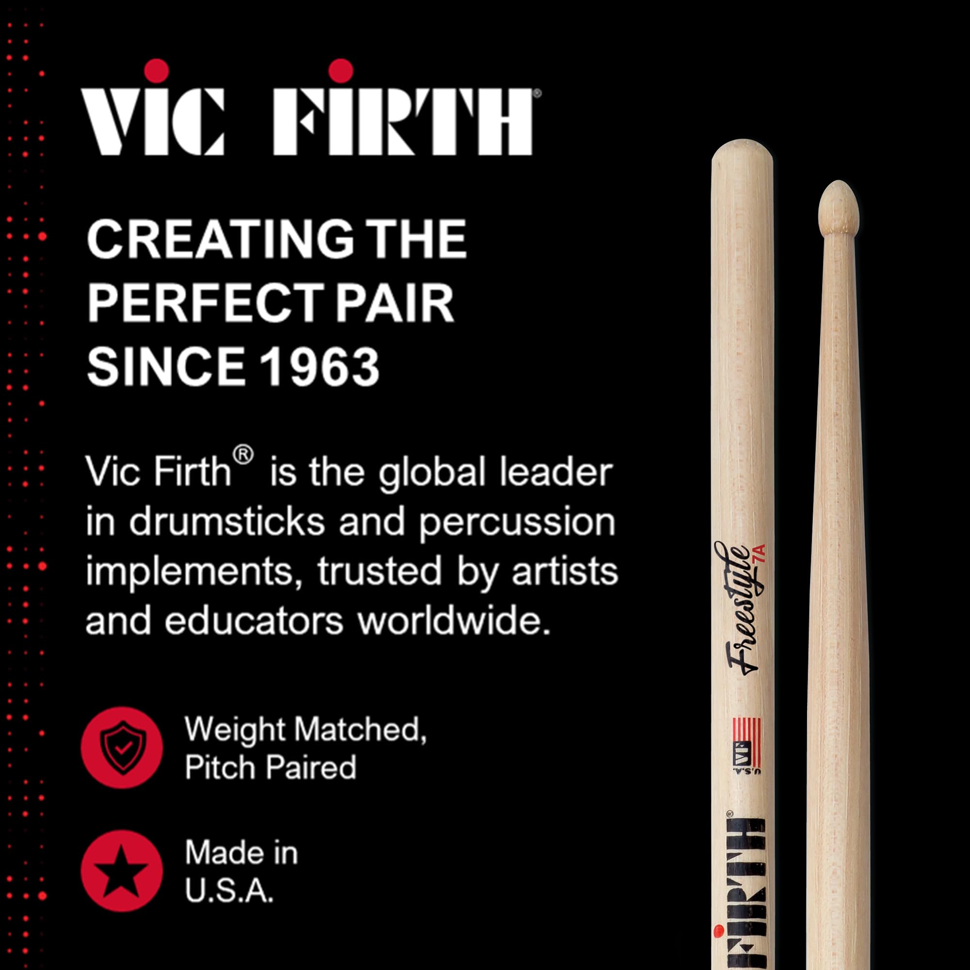 Vic Firth American Concept Freestyle 7A Drumsticks