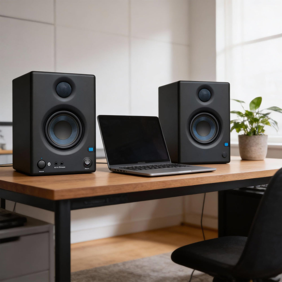 PreSonus Eris E3.5 BT Bluetooth Studio Monitor Pair w/ Monitor Stands
