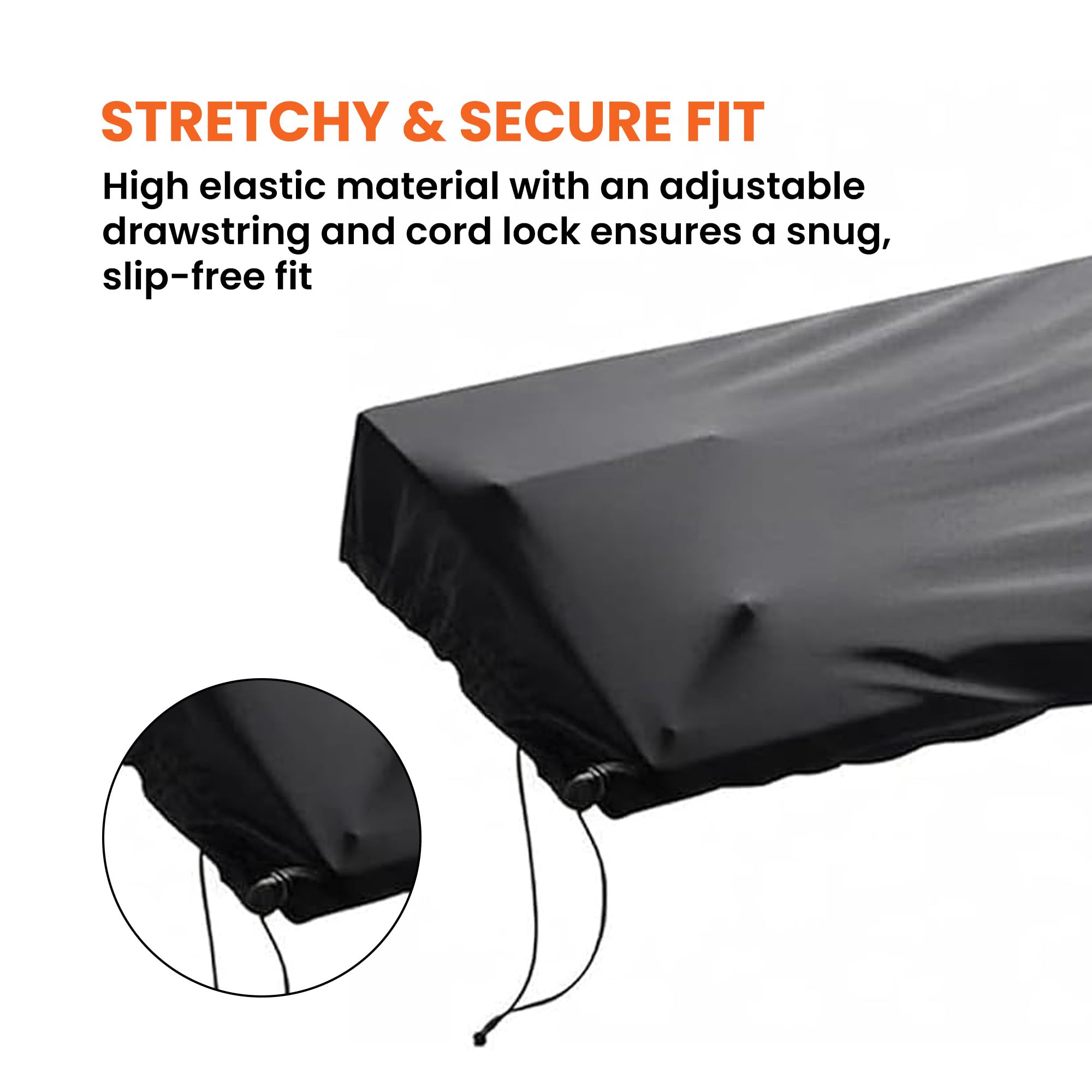 Gearlux Stretchy Keyboard Dust Cover for 88-Key Digital Pianos (60 x 22 x 8 Inches)