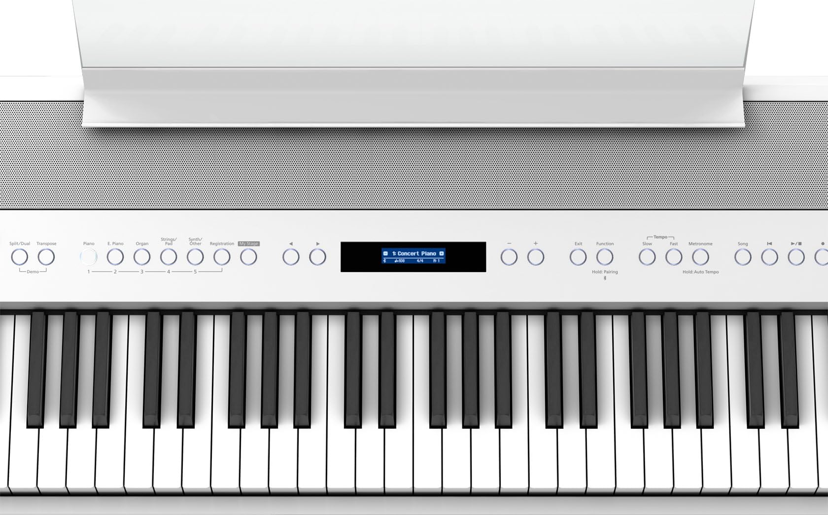 Roland FP-90X 88-Key Digital Piano - White w/ Roland KSC-90 Stand