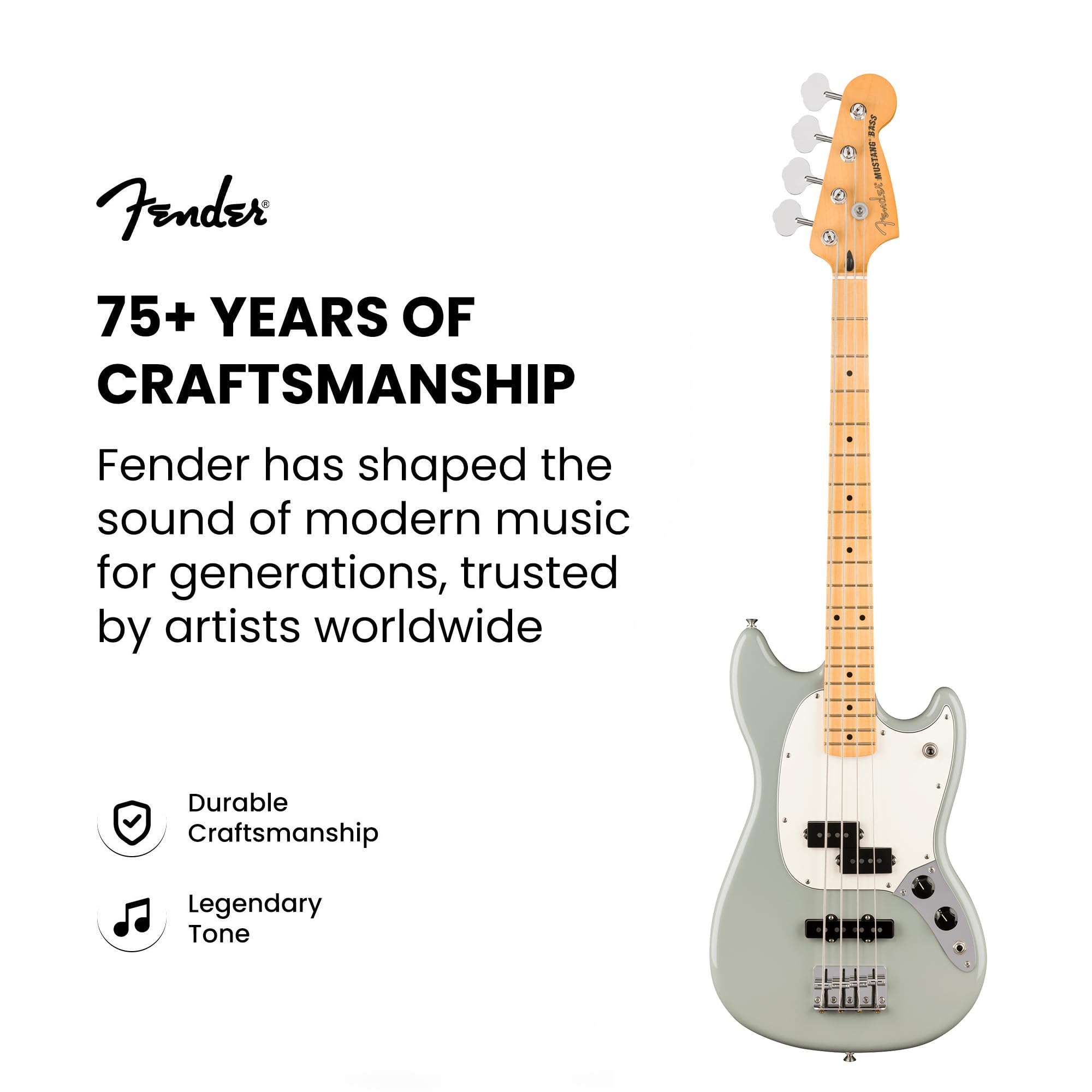 Fender Player II Mustang Bass PJ - Cactus Gray